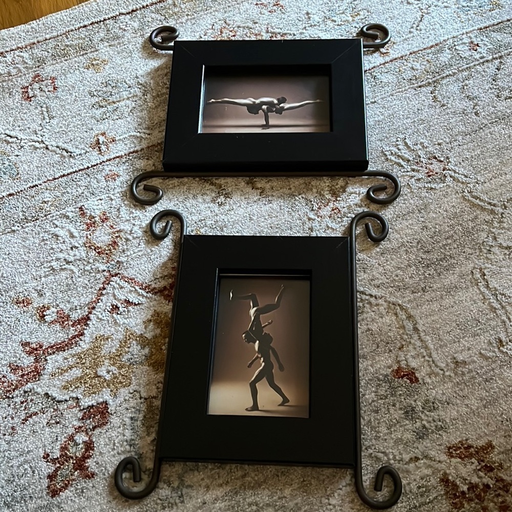 Artistic body art in 8.5” by 6.5” frames (not including the H & W of metal )